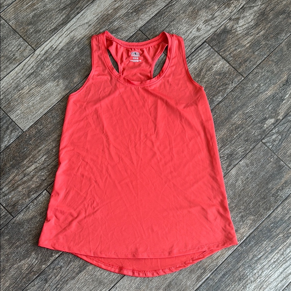 Athletic Works Orange Pink Sleeveless Tank Top